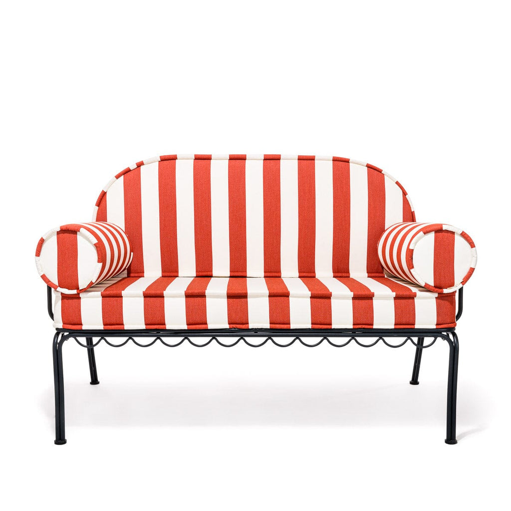 The Al Fresco Love Seat Slip Cover Set - Crew Le Sirenuse Stripe Al Fresco Love Seat Slip Cover Set Business & Pleasure Co. 