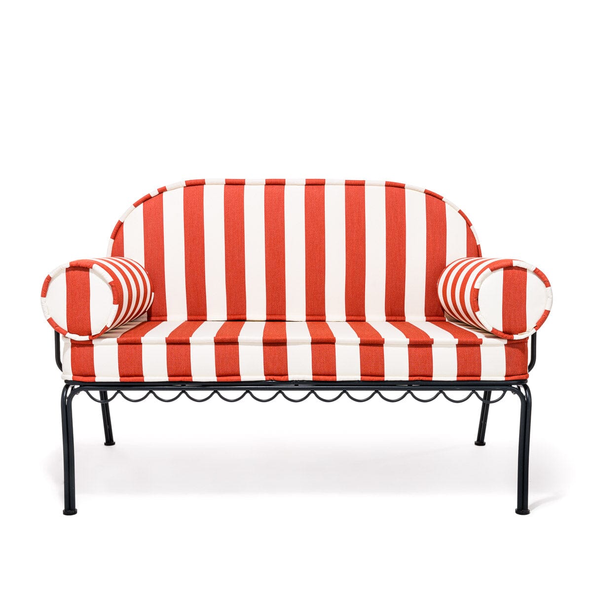 The Al Fresco Love Seat Slip Cover Set - Crew Le Sirenuse Stripe Al Fresco Love Seat Slip Cover Set Business & Pleasure Co. 