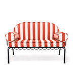 The Al Fresco Love Seat Slip Cover Set - Crew Le Sirenuse Stripe Al Fresco Love Seat Slip Cover Set Business & Pleasure Co. 