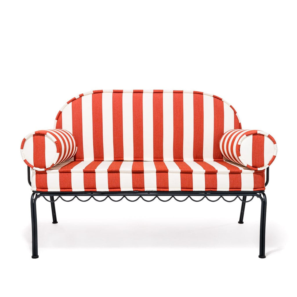 The Al Fresco Love Seat Slip Cover Set - Crew Le Sirenuse Stripe Al Fresco Love Seat Slip Cover Set Business & Pleasure Co. 