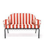 The Al Fresco Love Seat Slip Cover Set - Crew Le Sirenuse Stripe Al Fresco Love Seat Slip Cover Set Business & Pleasure Co. 