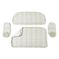 The Al Fresco Love Seat Slip Cover Set x Julia Berolzheimer in Jacquard Green Al Fresco Love Seat Slip Cover Set B&P Co. x Julia Berolzheimer 