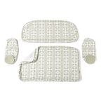 The Al Fresco Love Seat Slip Cover Set x Julia Berolzheimer in Jacquard Green Al Fresco Love Seat Slip Cover Set B&P Co. x Julia Berolzheimer 