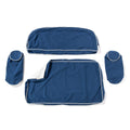 The Al Fresco Love Seat Slip Cover Set x Julia Berolzheimer in Rivie Slate B&P Co. x Julia Berolzheimer 