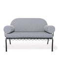 The Al Fresco Love Seat in Lauren's Navy Stripe | Vintage Black Frame Bundle Business & Pleasure Co. 