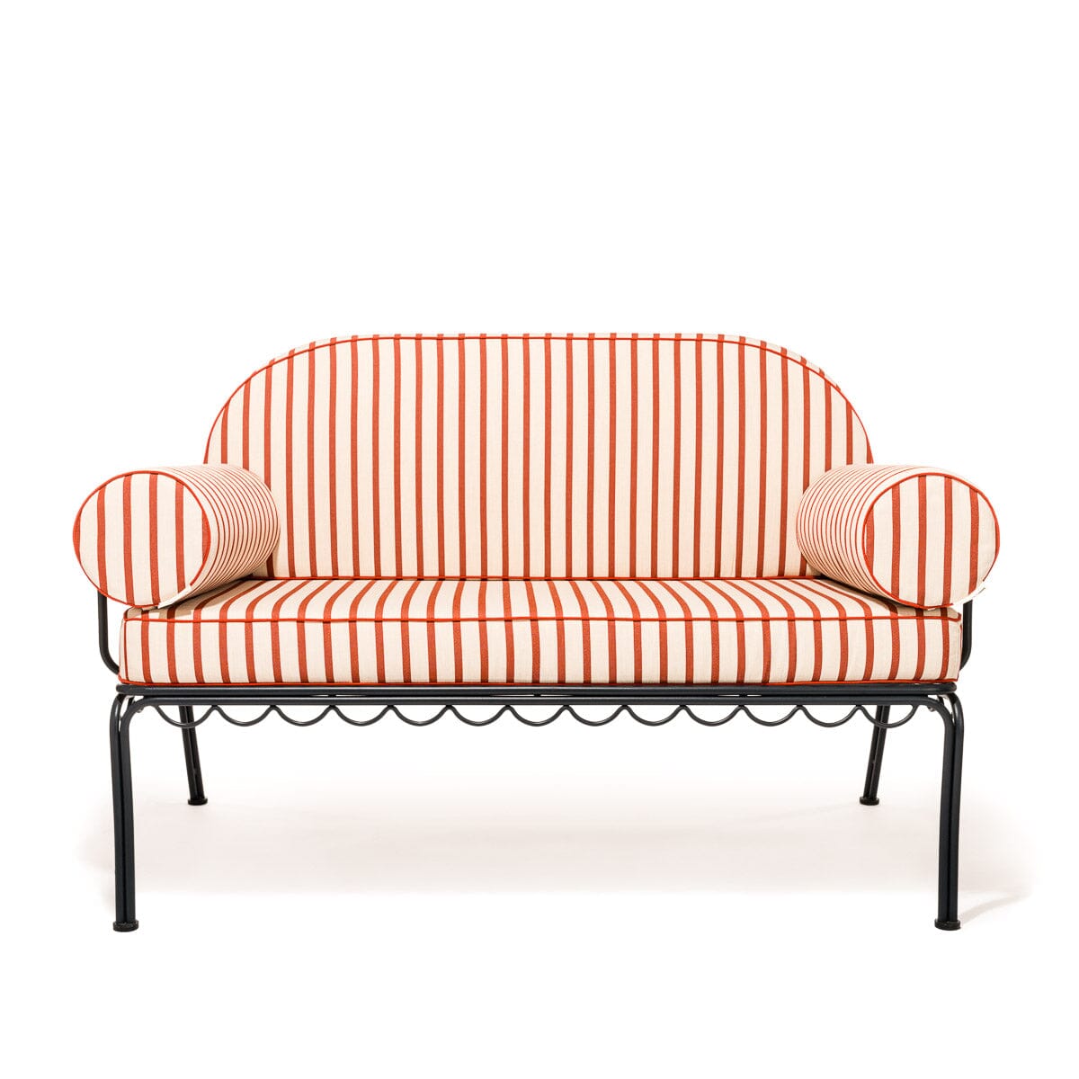 The Al Fresco Love Seat Cushion Cover Set - Monaco Le Sirenuse Stripe Al Fresco Love Seat Cushion Set Business & Pleasure Co. 