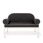 The Al Fresco Love Seat Cushion Cover Set - Rivie Black Al Fresco Love Seat Cushion Set Business & Pleasure Co. 