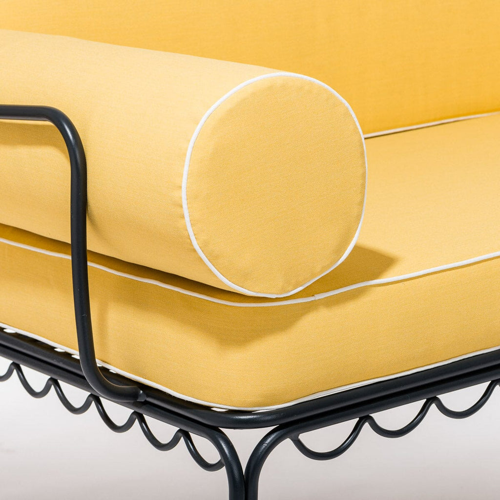 The Al Fresco Love Seat Cushion Cover Set - Rivie Mimosa Al Fresco Love Seat Cushion Set Business & Pleasure Co. 