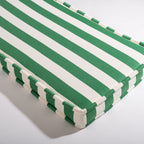 The Sun Lounger Slip Cover - Crew Canyon Green Stripe Sun Lounger Slip Cover Business & Pleasure Co. 