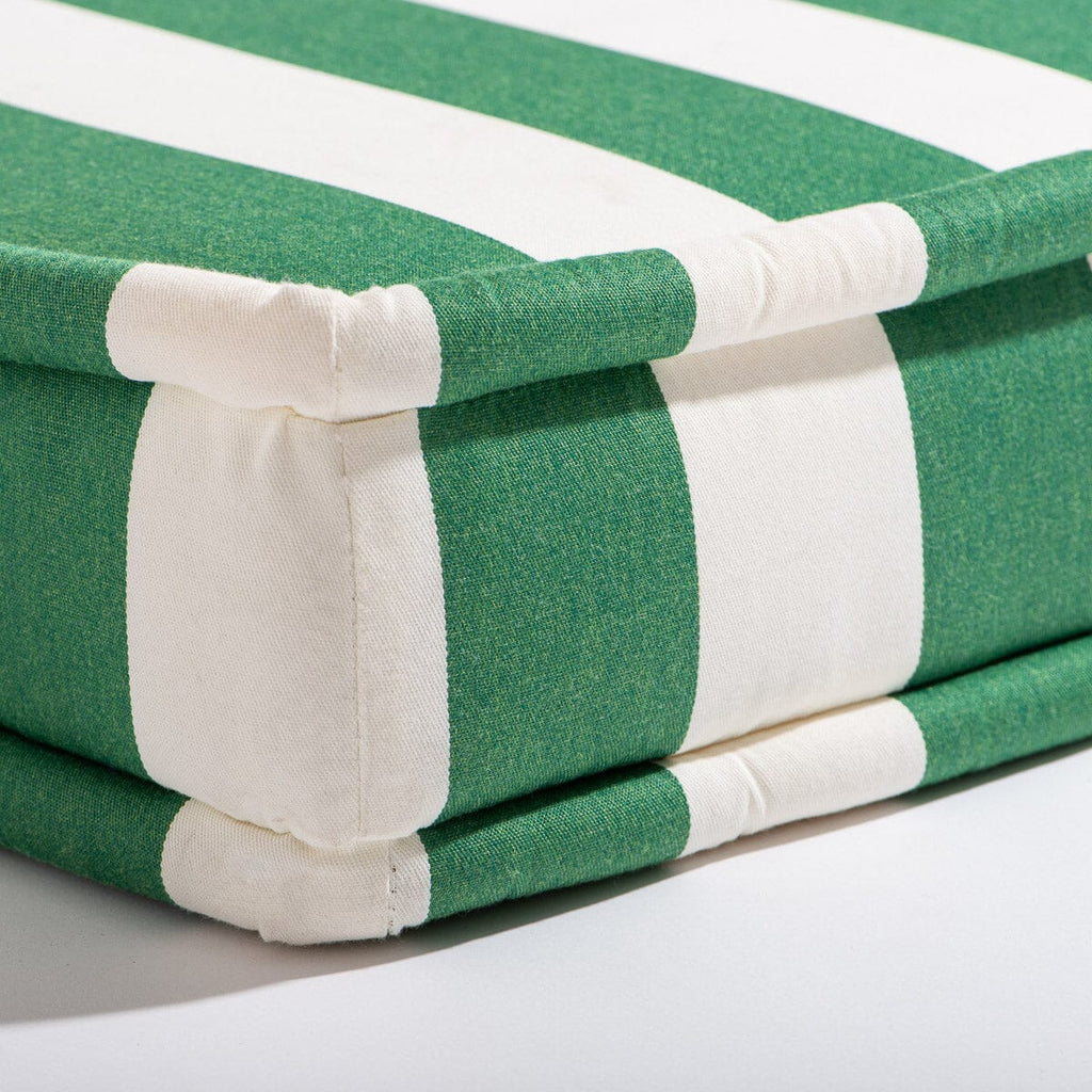 The Sun Lounger Slip Cover - Crew Canyon Green Stripe Sun Lounger Slip Cover Business & Pleasure Co. 