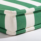 The Sun Lounger Slip Cover - Crew Canyon Green Stripe Sun Lounger Slip Cover Business & Pleasure Co. 