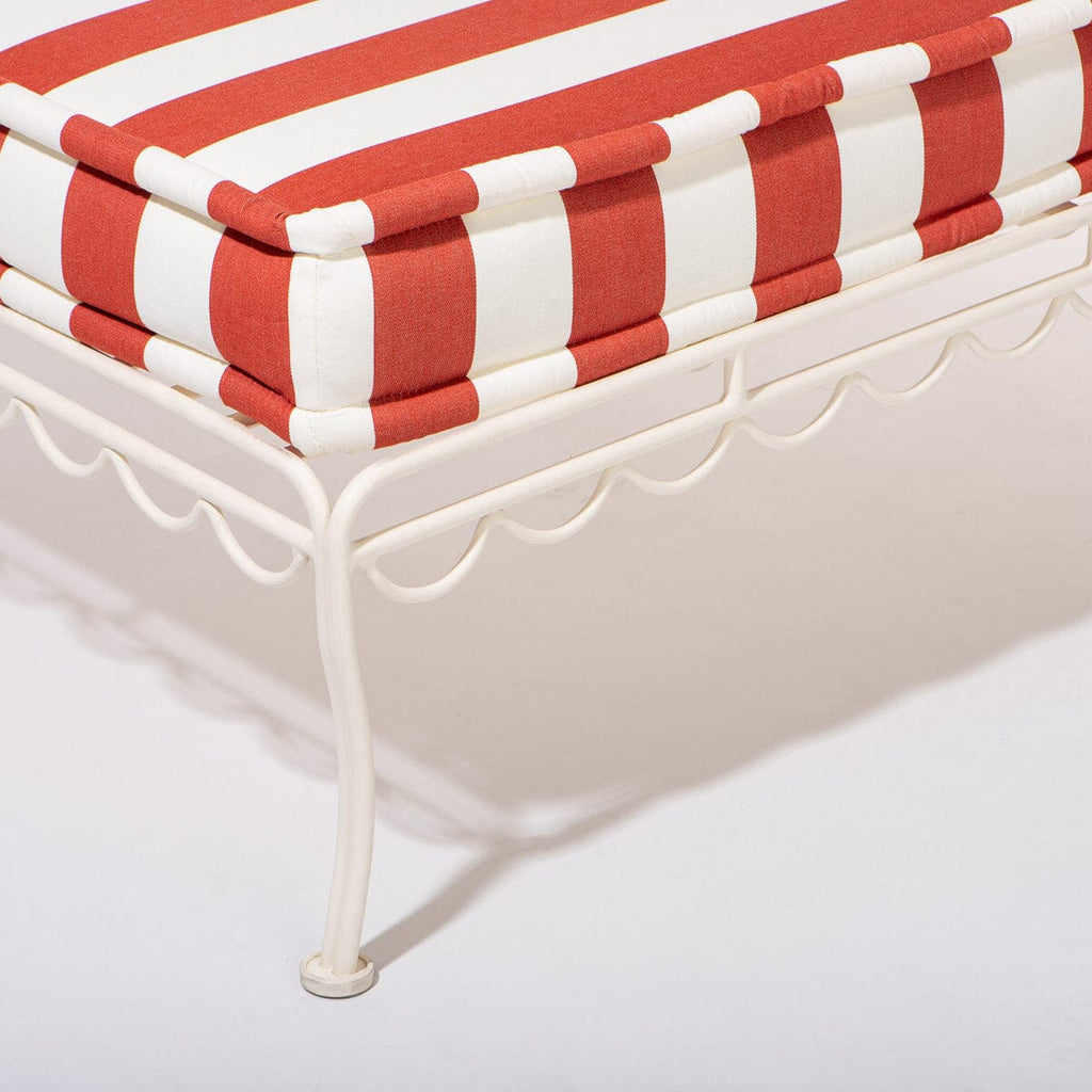 The Sun Lounger Slip Cover - Crew Le Sirenuse Stripe Sun Lounger Slip Cover Business & Pleasure Co. 
