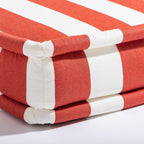 The Sun Lounger Slip Cover - Crew Le Sirenuse Stripe Sun Lounger Slip Cover Business & Pleasure Co. 