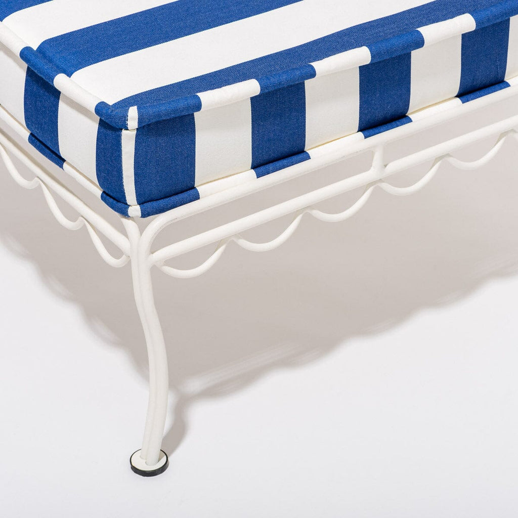 The Sun Lounger Slip Cover - Crew Mediterranean Blue Stripe Sun Lounger Slip Cover Business & Pleasure Co. 