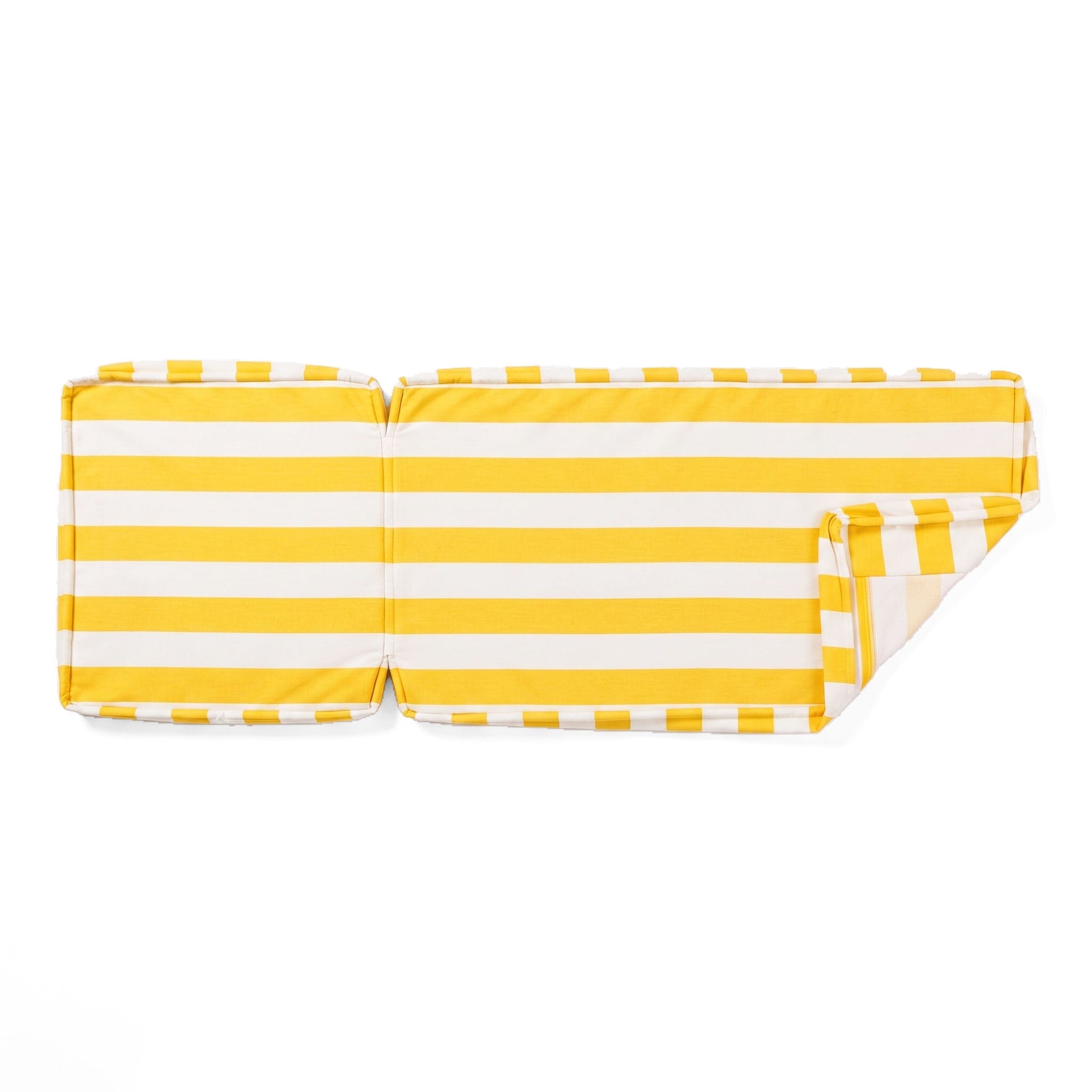 The Sun Lounger Slip Cover - Crew Mimosa Yellow Stripe Sun Lounger Slip Cover Business & Pleasure Co. 