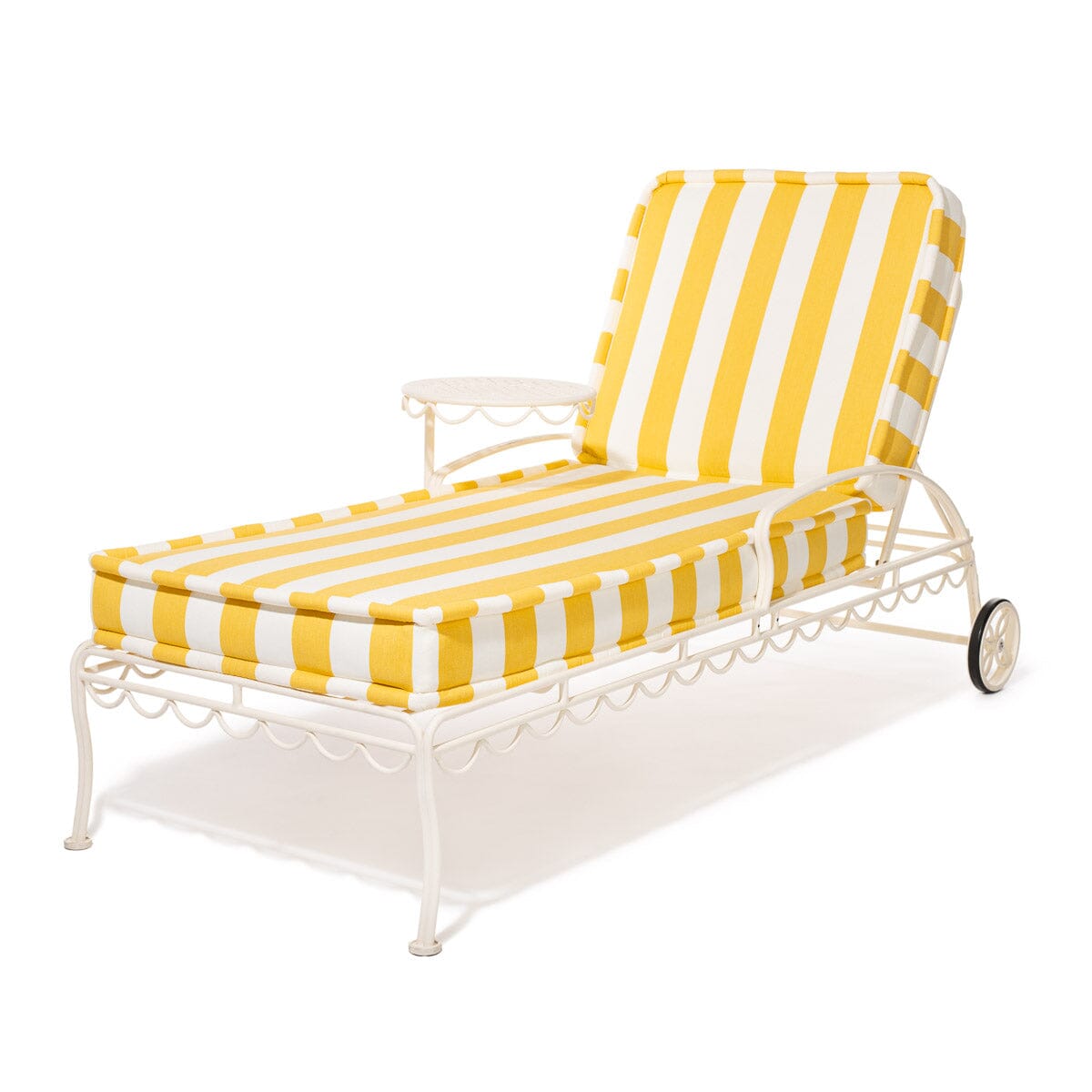 The Sun Lounger Slip Cover - Crew Mimosa Yellow Stripe Sun Lounger Slip Cover Business & Pleasure Co. 