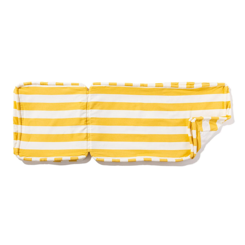 The Sun Lounger Slip Cover - Crew Mimosa Yellow Stripe Sun Lounger Slip Cover Business & Pleasure Co. 