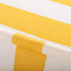 The Sun Lounger Slip Cover - Crew Mimosa Yellow Stripe Sun Lounger Slip Cover Business & Pleasure Co. 
