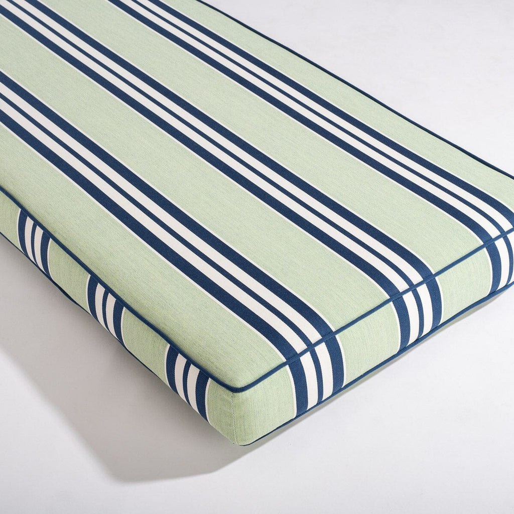 The Sun Lounger Slip Cover x Julia Berolzheimer in Green Stripes B&P Co. x Julia Berolzheimer 