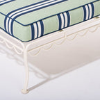 The Sun Lounger Slip Cover x Julia Berolzheimer in Green Stripes B&P Co. x Julia Berolzheimer 
