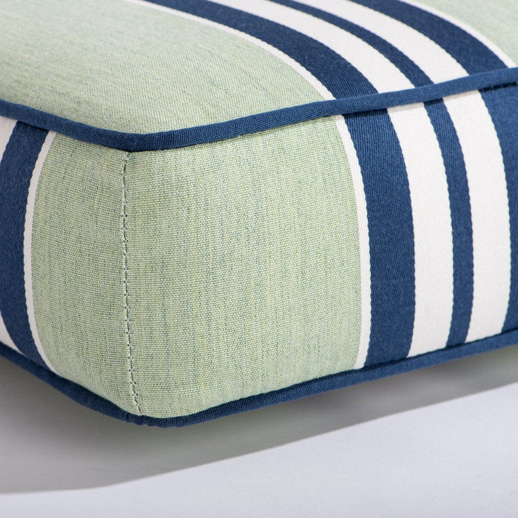 The Sun Lounger Slip Cover x Julia Berolzheimer in Green Stripes B&P Co. x Julia Berolzheimer 