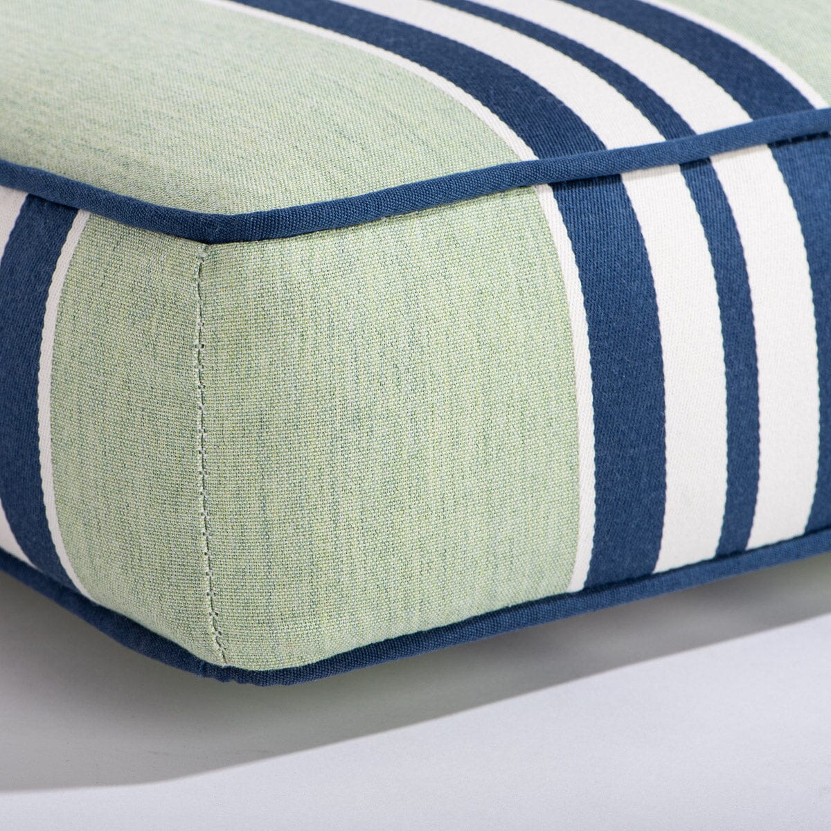 The Sun Lounger Slip Cover x Julia Berolzheimer in Green Stripes B&P Co. x Julia Berolzheimer 