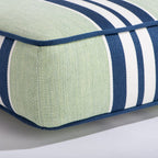 The Sun Lounger Slip Cover x Julia Berolzheimer in Green Stripes B&P Co. x Julia Berolzheimer 