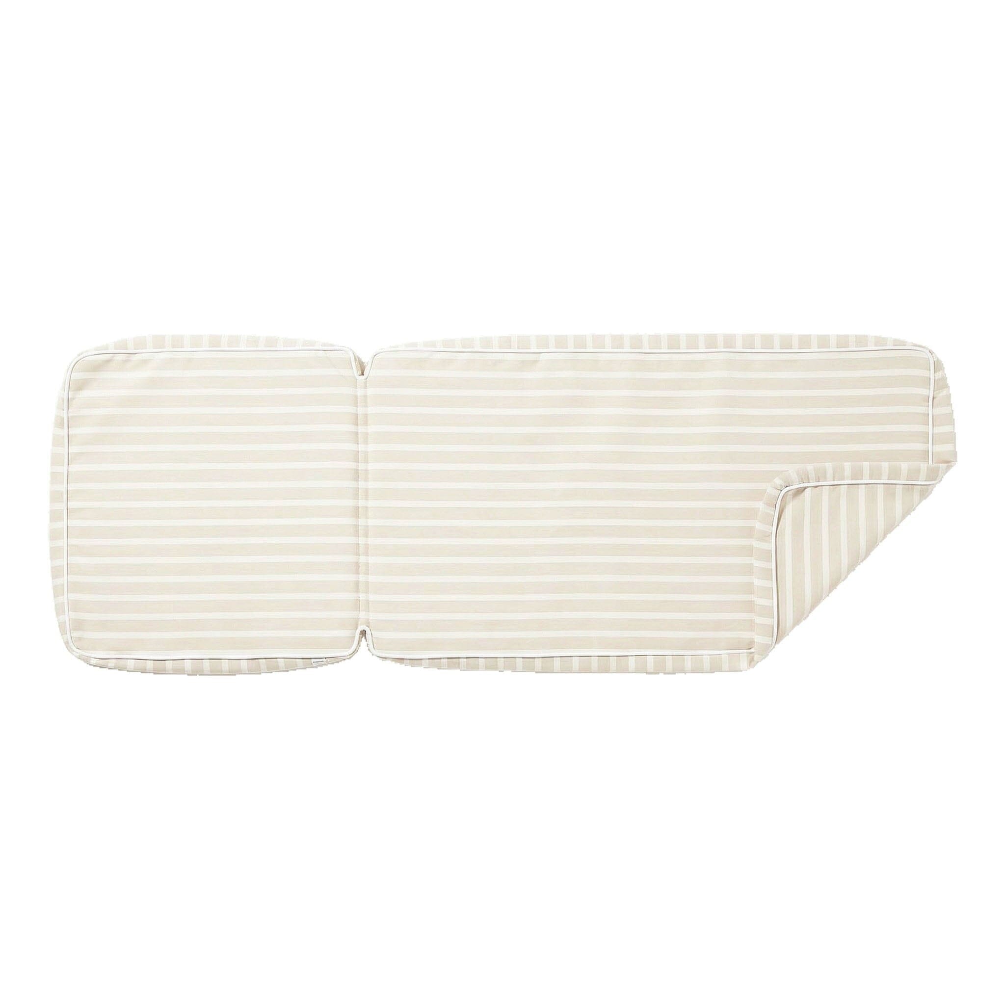 The Sun Lounger Slip Cover - Monaco Natural Stripe Sun Lounger Slip Cover Business & Pleasure Co. 