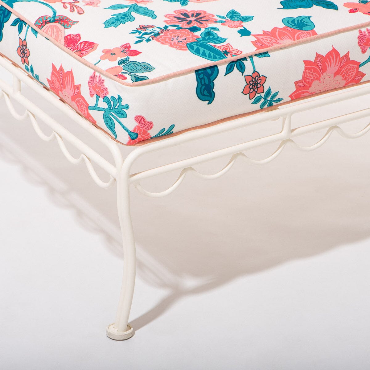 The Sun Lounger Slip Cover - Paisley Bay Palm Pink Sun Lounger Slip Cover Business & Pleasure Co. 