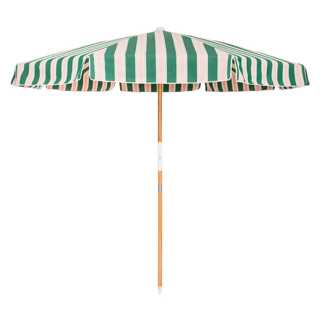 The Amalfi Umbrella - Bistro Green Stripe Amalfi Umbrella Business & Pleasure Co. 
