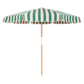 The Amalfi Umbrella - Bistro Green Stripe Amalfi Umbrella Business & Pleasure Co. 