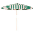 The Amalfi Umbrella - Bistro Green Stripe Amalfi Umbrella Business & Pleasure Co. 