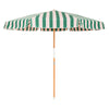 Swatch for The Amalfi Umbrella - Bistro Green Stripe