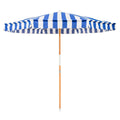 The Amalfi Umbrella - Crew Mediterranean Blue Stripe Amalfi Umbrella Business & Pleasure Co. 