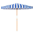 The Amalfi Umbrella - Crew Mediterranean Blue Stripe Amalfi Umbrella Business & Pleasure Co. 
