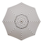 The Club Umbrella - Monaco Black Stripe Club Umbrella Business & Pleasure Co 
