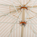 The Club Umbrella - Monaco Natural Stripe Club Umbrella Business & Pleasure Co 