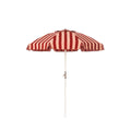 The Terry Terracotta Stripe Club Umbrella for both the beach and your patio or pool
