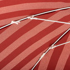 The Terry Terracotta Stripe Club Umbrella for both the beach and your patio or pool