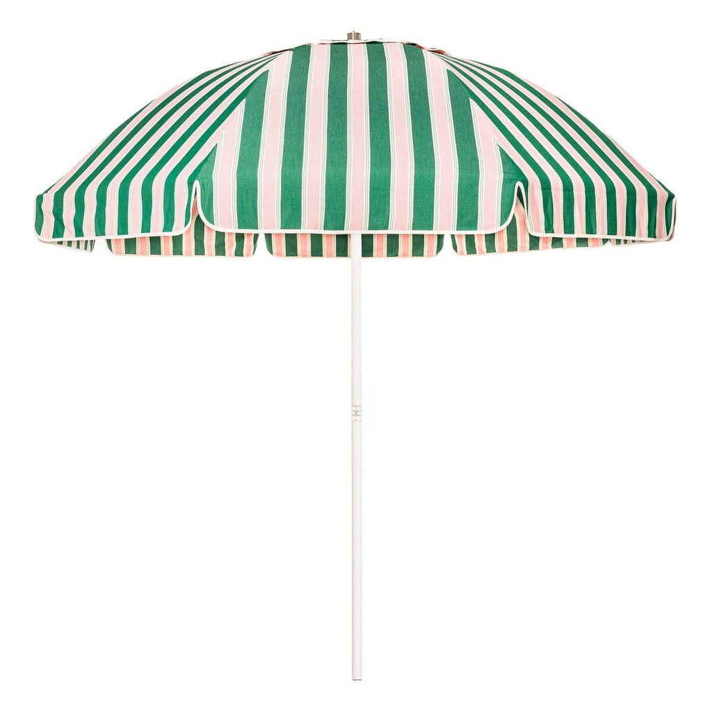 The Patio Umbrella - Bistro Green Stripe Patio Umbrella Business & Pleasure Co. 