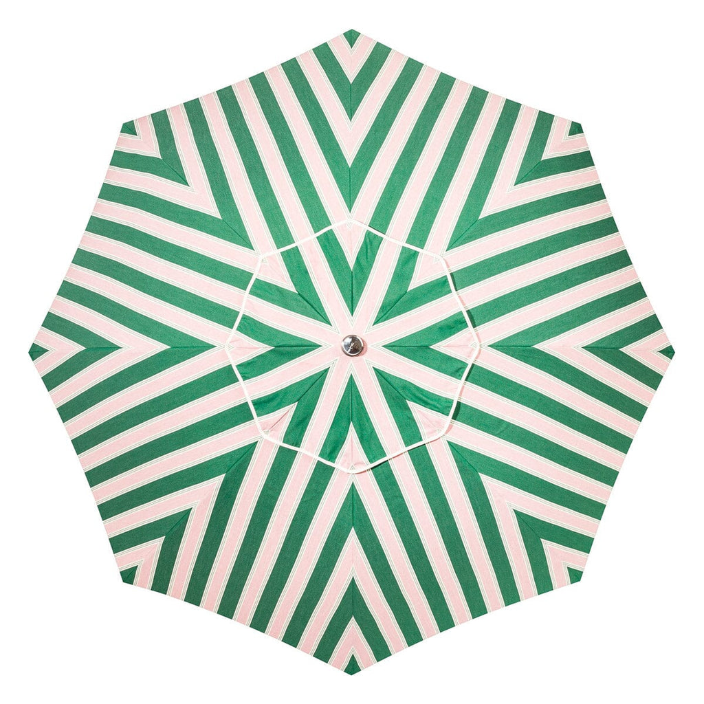 The Patio Umbrella - Bistro Green Stripe Patio Umbrella Business & Pleasure Co. 