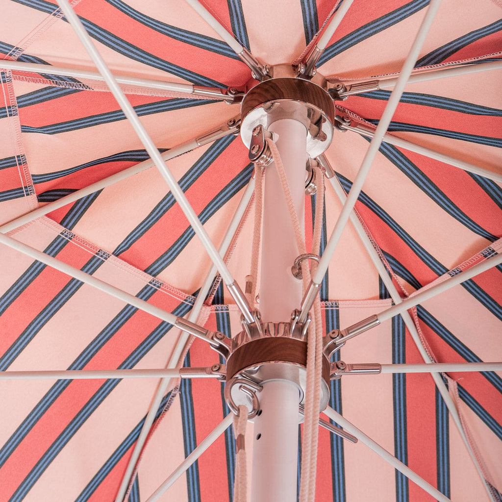 The Patio Umbrella - Bistro Dusty Pink Stripe Patio Umbrella Business & Pleasure Co 