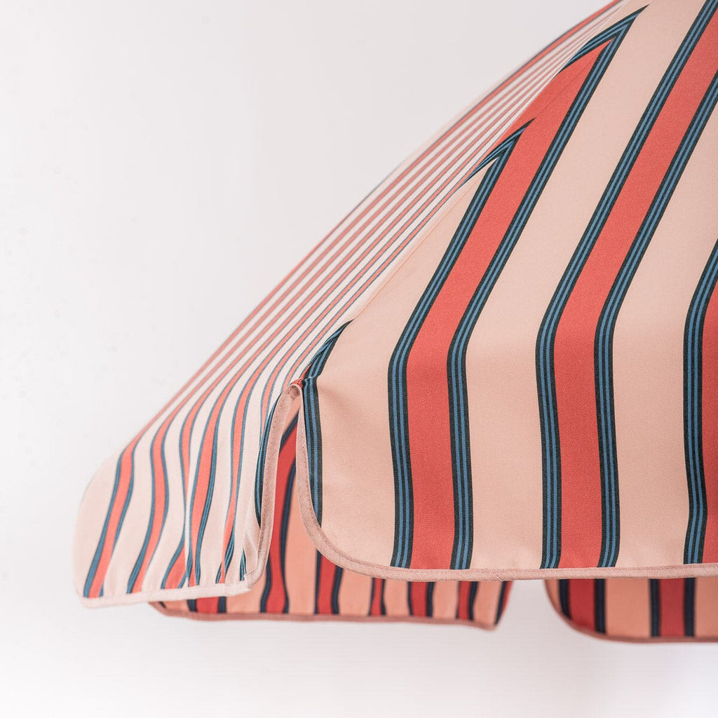 The Patio Umbrella - Bistro Dusty Pink Stripe Patio Umbrella Business & Pleasure Co 