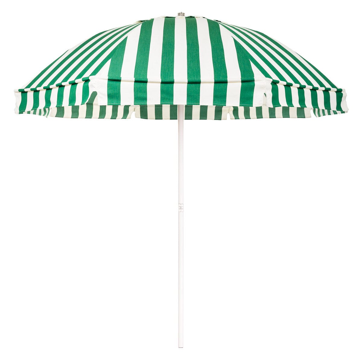 The Patio Umbrella - Crew Canyon Green Stripe Patio Umbrella Business & Pleasure Co. 