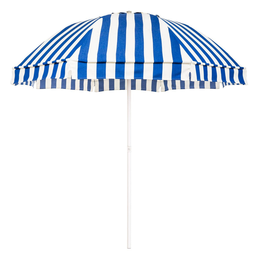 The Patio Umbrella - Crew Mediterranean Blue Stripe Patio Umbrella Business & Pleasure Co. 