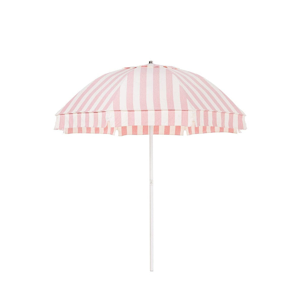 The Patio Umbrella in Crew and White Pink Stripe by Business & Pleasure Co. for your home, patio, and pool area.
