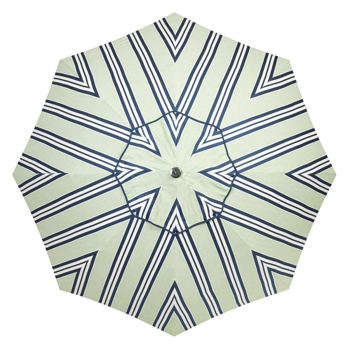 The Patio Umbrella x Julia Berolzheimer in Green Stripes B&P Co. x Julia Berolzheimer 