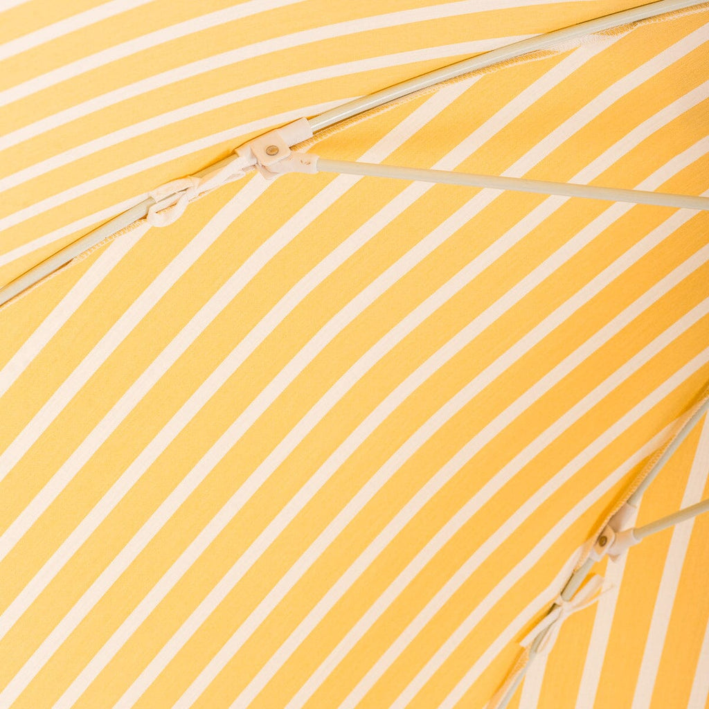 The Patio Umbrella - Monaco Mimosa Stripe Patio Umbrella Business & Pleasure Co 