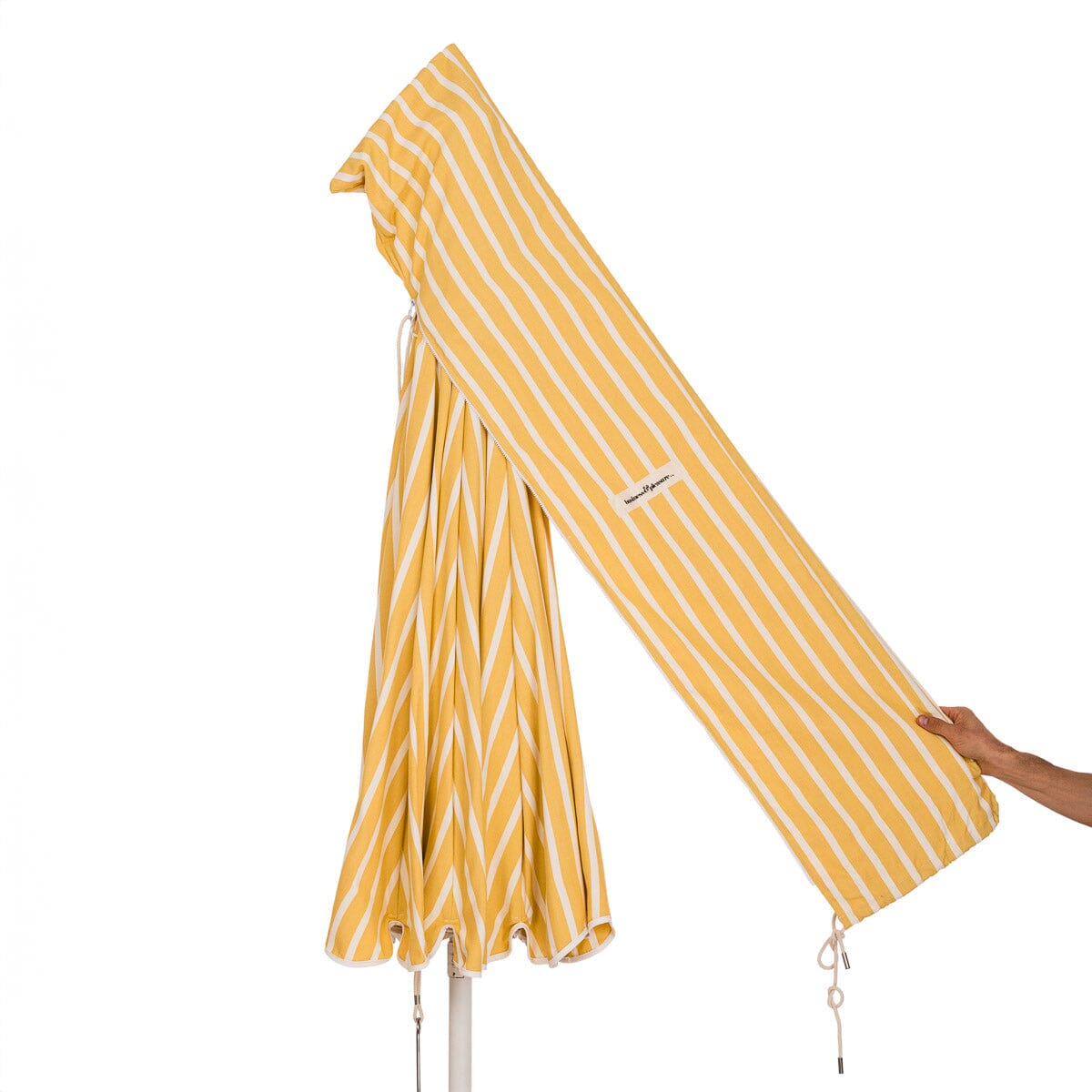The Patio Umbrella - Monaco Mimosa Stripe Patio Umbrella Business & Pleasure Co 