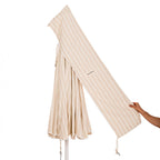 The Patio Umbrella - Monaco Natural Stripe Patio Umbrella Business & Pleasure Co 